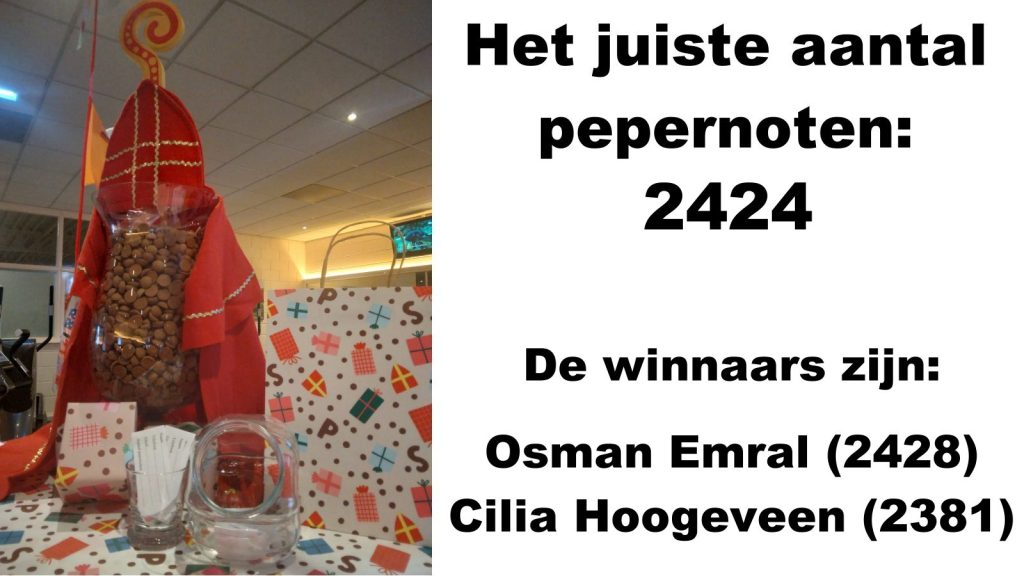 Uitslag Sinterklaasactie 2